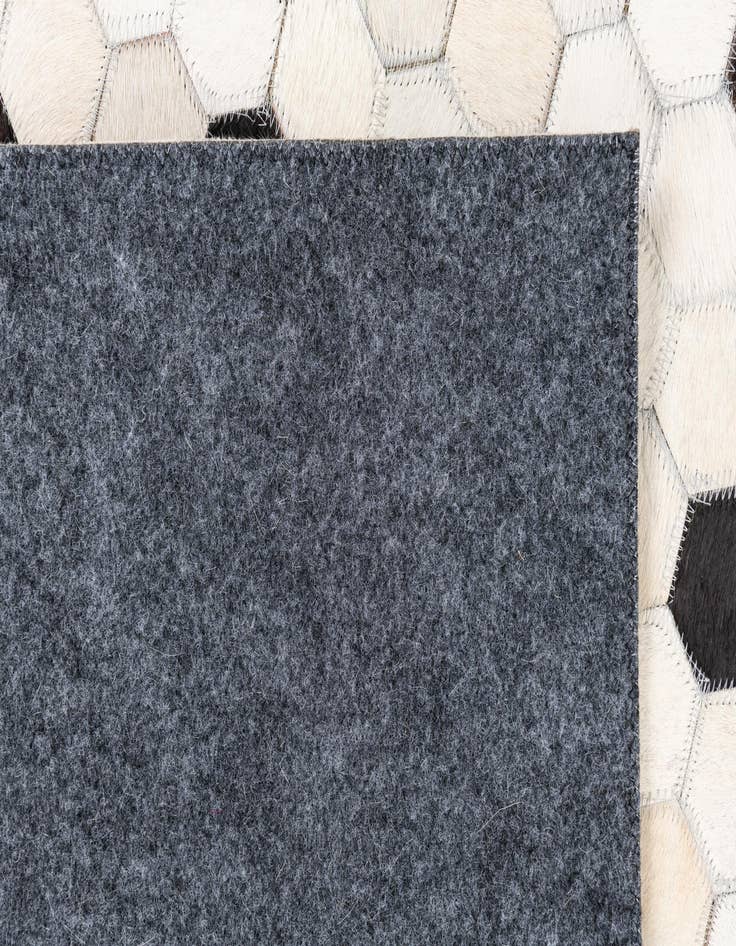 Detail image of  5' x 7' 10 Cowhide Leather Rug