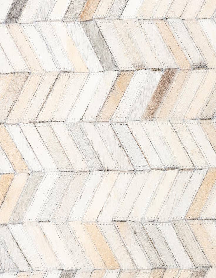 Detail image of  5' x 7' 9 Cowhide Leather Rug