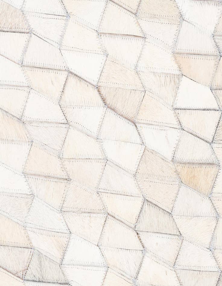 Detail image of  5' 1 x 8' 3 Cowhide Leather Rug