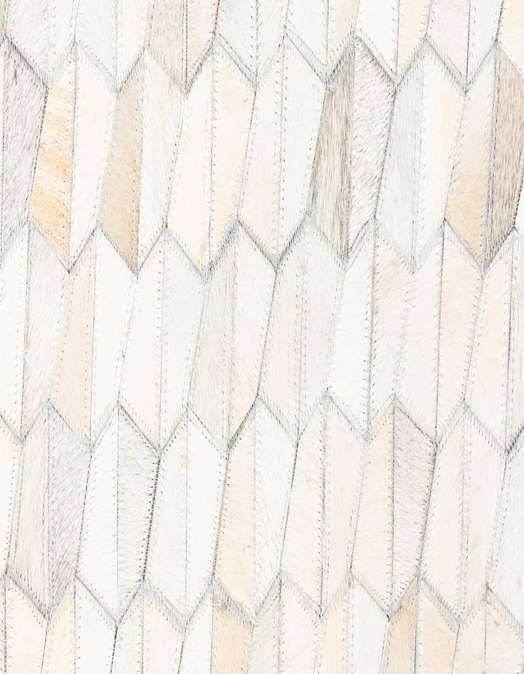 Detail image of  5' 1 x 8' 3 Cowhide Leather Rug