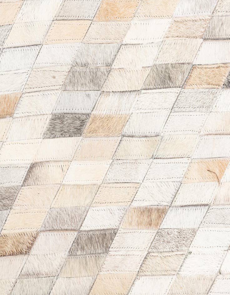 Detail image of  5' x 7' 10 Cowhide Leather Rug