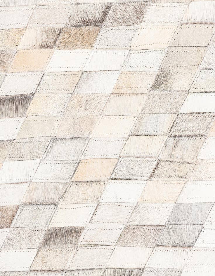 Detail image of  5' x 7' 10 Cowhide Leather Rug