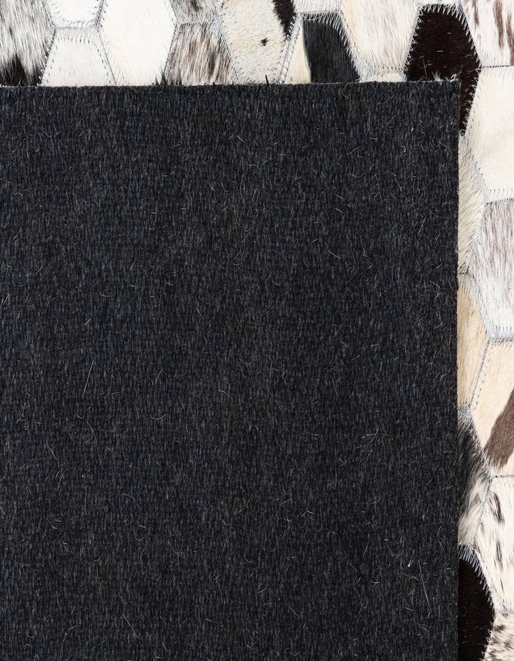 Detail image of  5' 1 x 8' 1 Cowhide Leather Rug