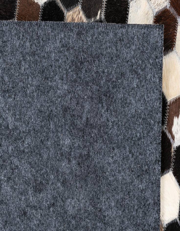 Detail image of  5' 2 x 7' 9 Cowhide Leather Rug