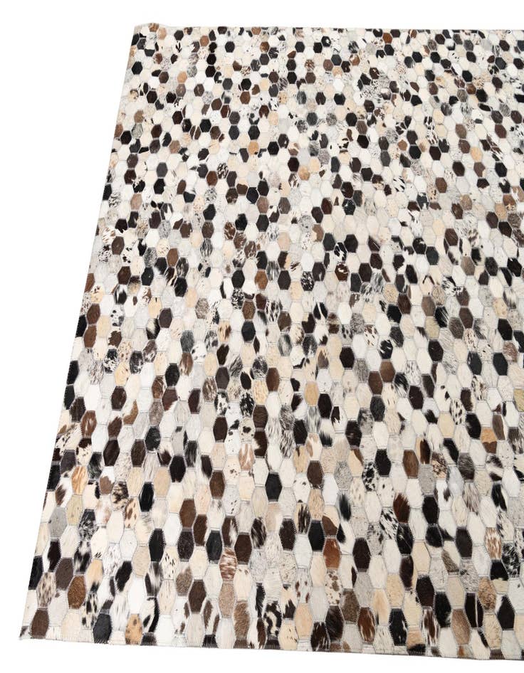 Detail image of  5' x 8' Cowhide Leather Rug