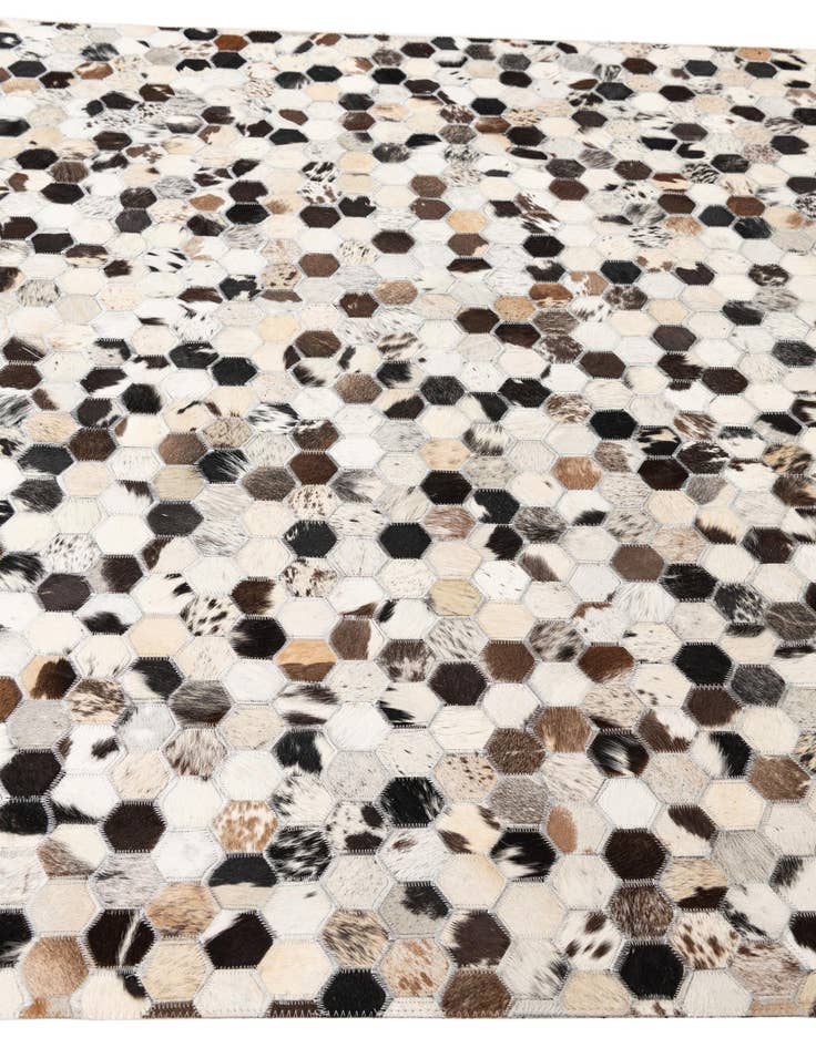 Detail image of  5' x 8' Cowhide Leather Rug