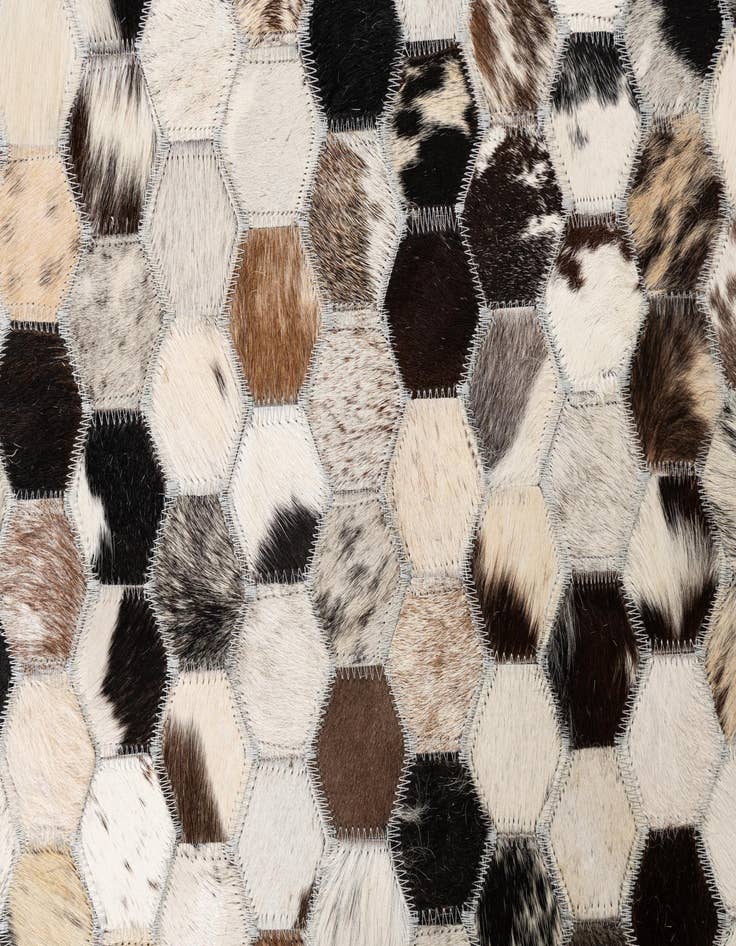 Detail image of  5' x 8' Cowhide Leather Rug