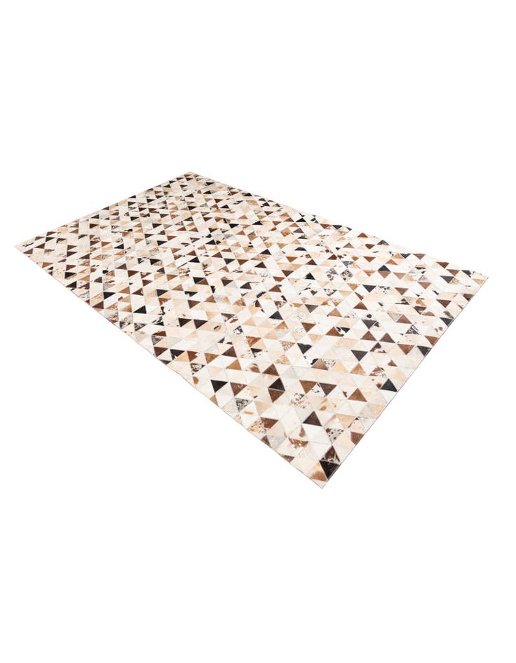 Detail image of  4' 10 x 7' 10 Cowhide Leather Rug