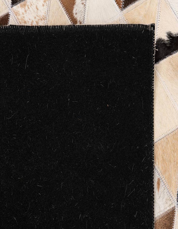 Detail image of  4' 10 x 7' 10 Cowhide Leather Rug