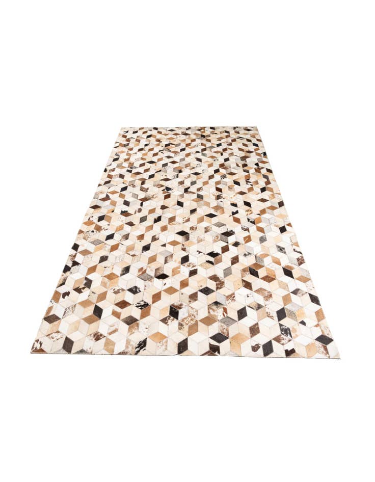 Detail image of  5' x 7' 10 Cowhide Leather Rug