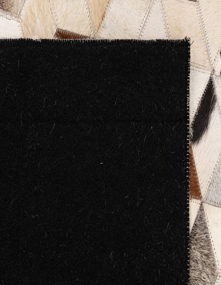 Detail image of  5' x 7' 10 Cowhide Leather Rug
