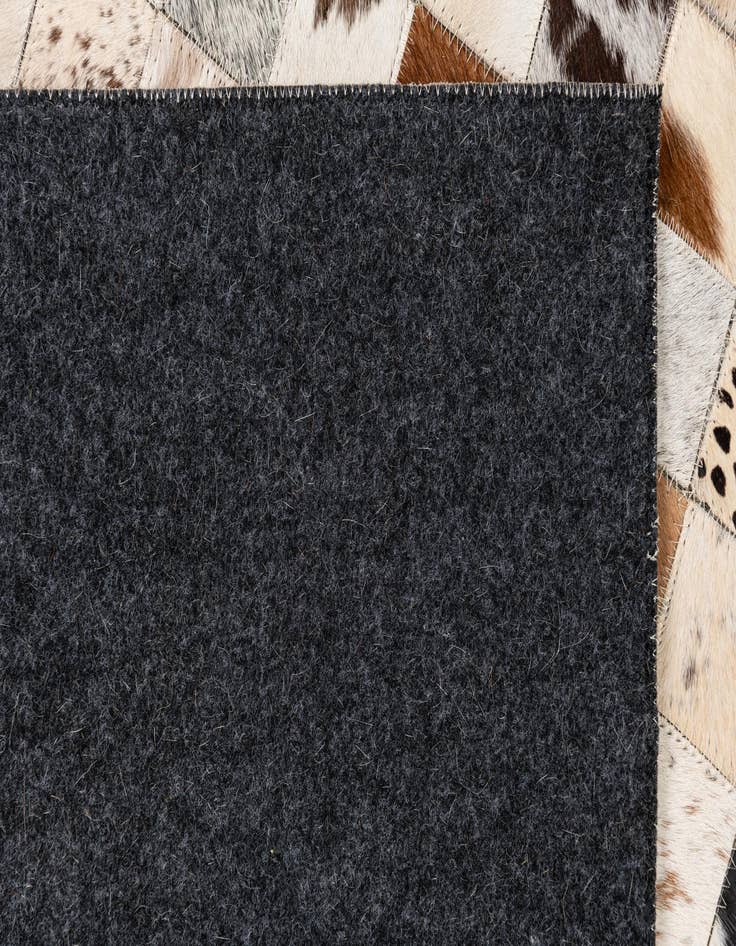 Detail image of  5' x 7' 10 Cowhide Leather Rug