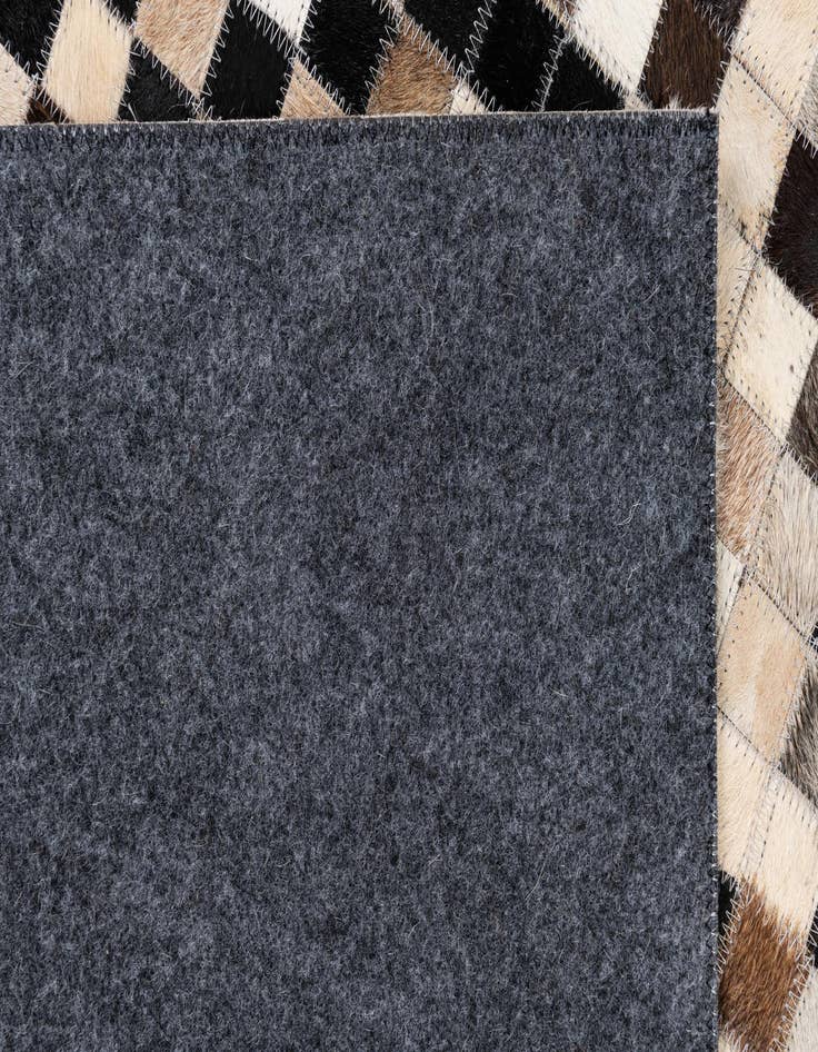Detail image of  5' x 7' 10 Cowhide Leather Rug