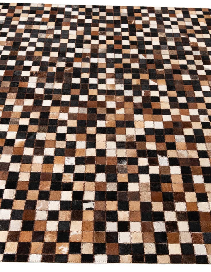 Detail image of  5' x 8' 1 Cowhide Leather Rug
