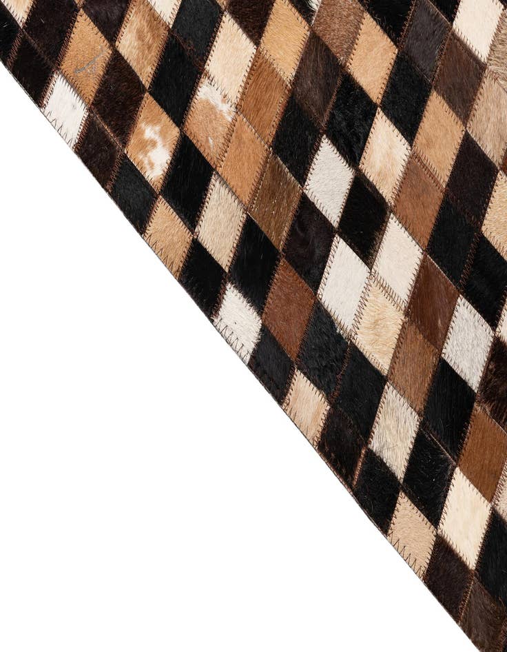 Detail image of  5' x 8' 1 Cowhide Leather Rug