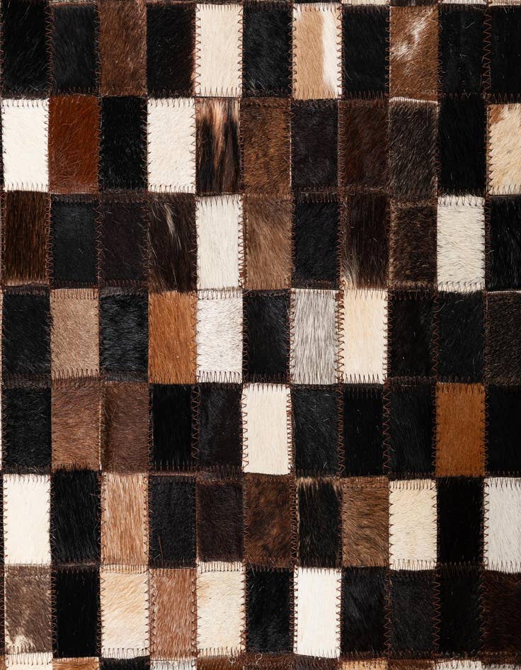 Detail image of  5' x 8' 1 Cowhide Leather Rug