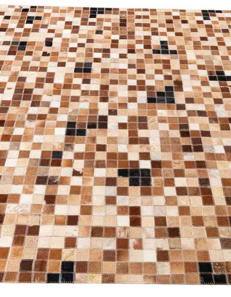 Detail image of  5' x 8' 1 Cowhide Leather Rug