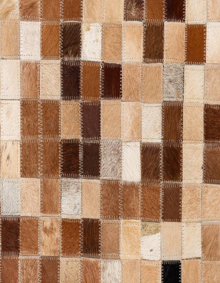 Detail image of  5' x 8' 1 Cowhide Leather Rug