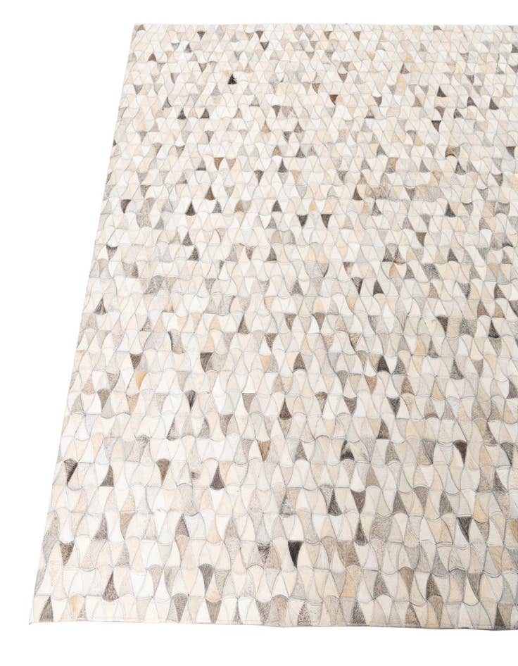 Detail image of  5' x 7' 10 Cowhide Leather Rug