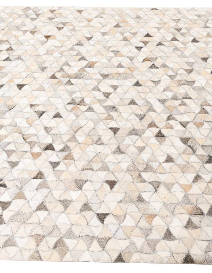 Detail image of  5' x 7' 10 Cowhide Leather Rug