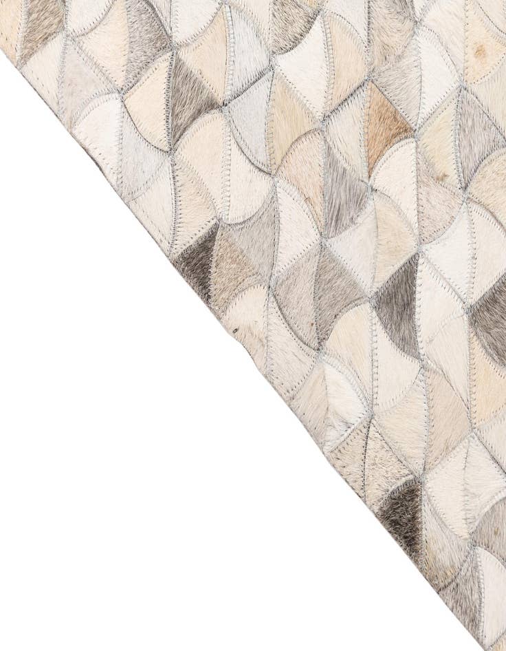 Detail image of  5' x 7' 10 Cowhide Leather Rug