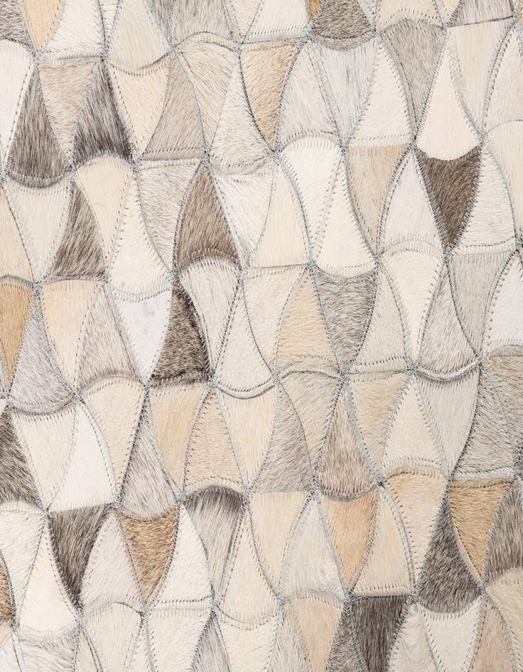 Detail image of  5' x 7' 10 Cowhide Leather Rug