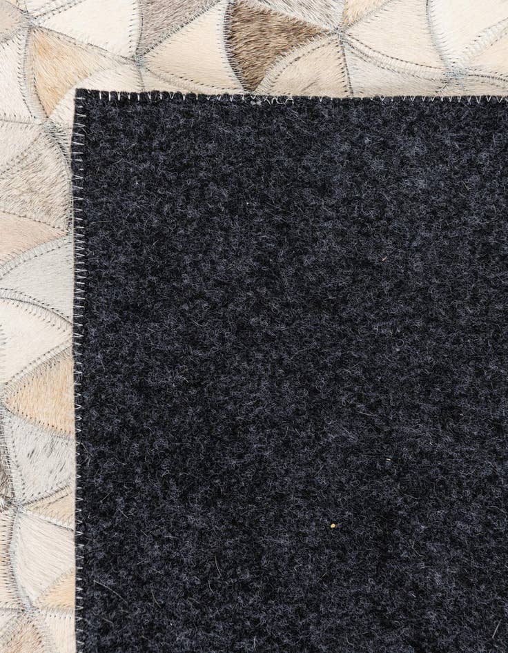 Detail image of  5' x 7' 10 Cowhide Leather Rug