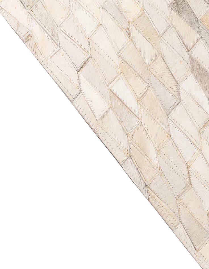 Detail image of  5' 2 x 8' Cowhide Leather Rug