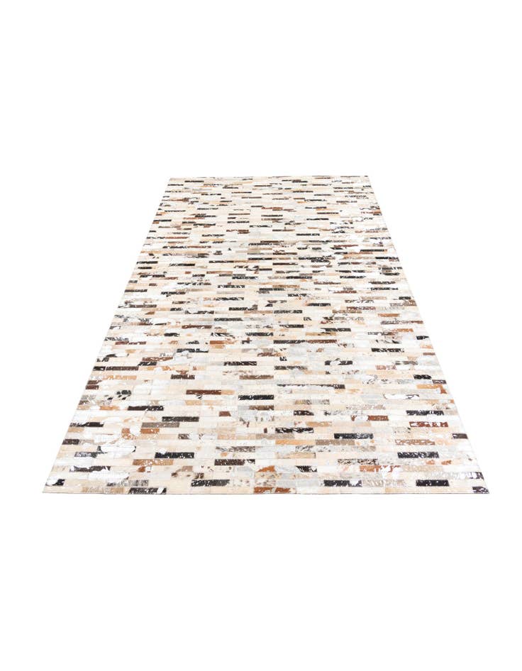 Detail image of  5' 1 x 8' Cowhide Leather Rug