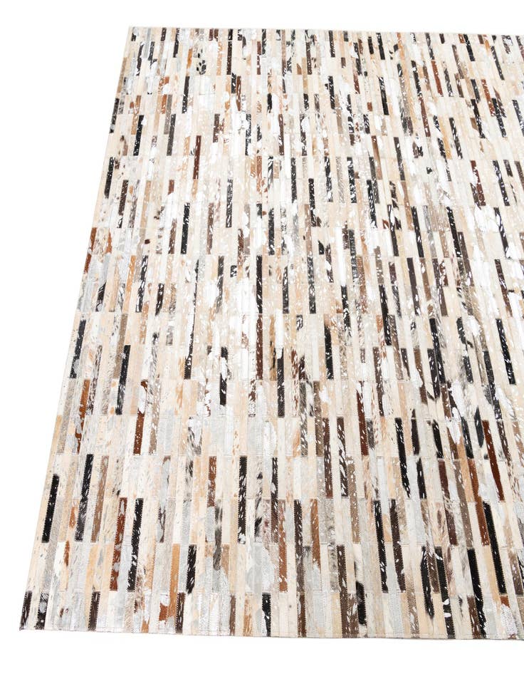 Detail image of  5' 1 x 8' Cowhide Leather Rug