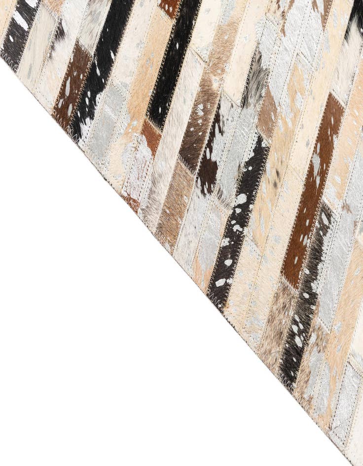 Detail image of  5' 1 x 8' Cowhide Leather Rug