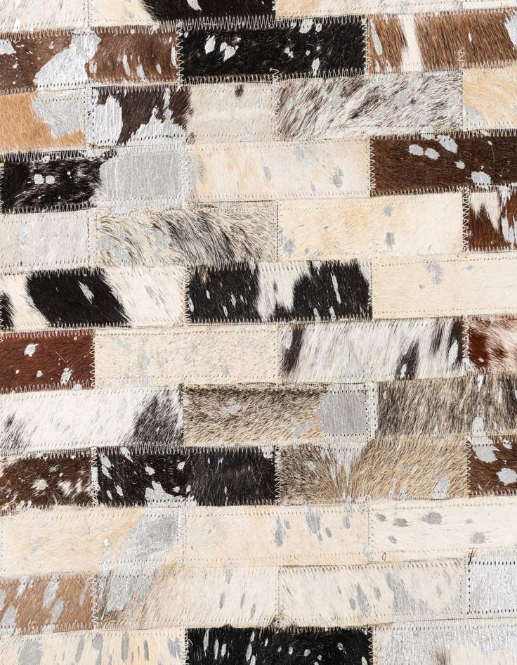 Detail image of  5' 1 x 8' Cowhide Leather Rug