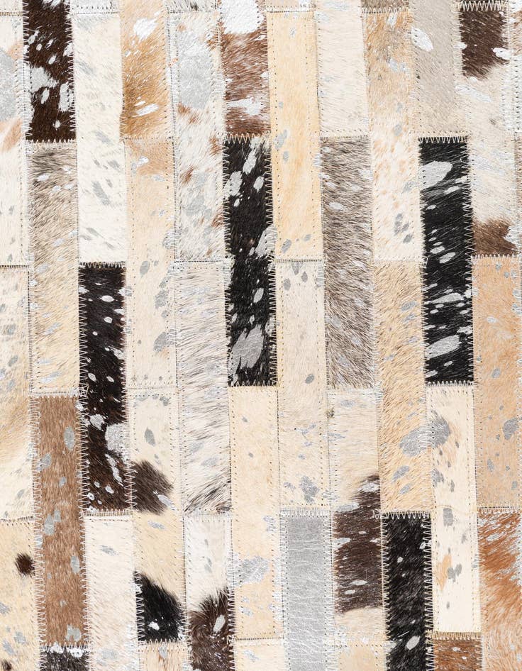 Detail image of  5' 1 x 8' Cowhide Leather Rug