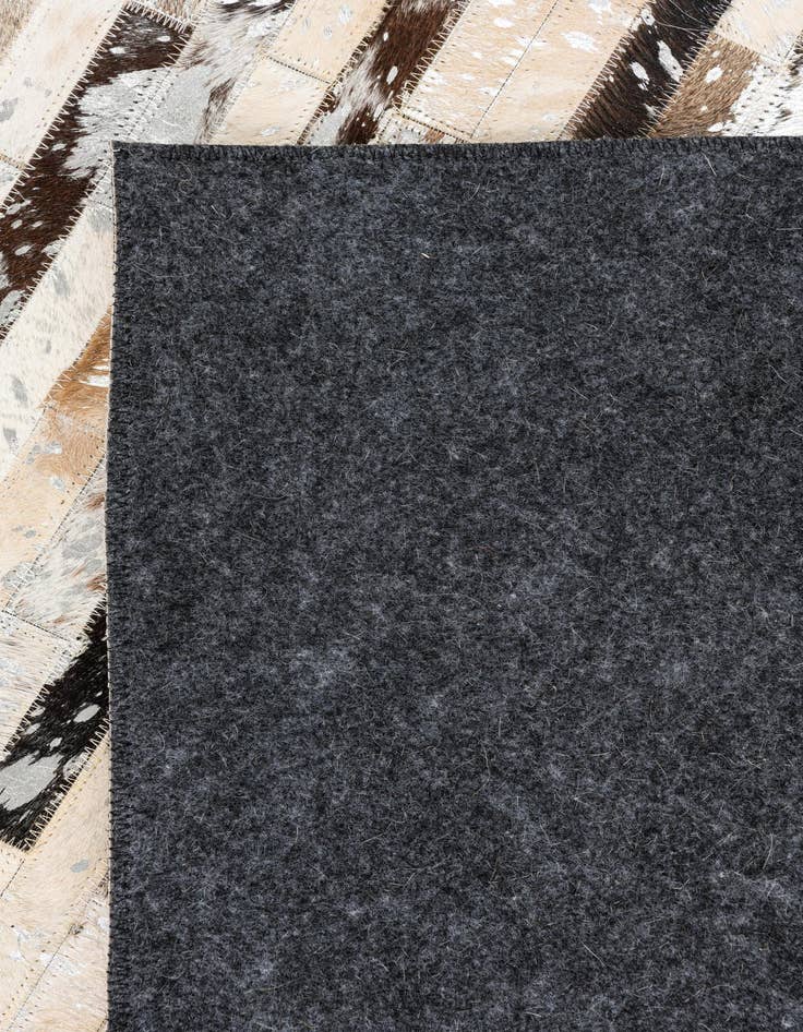 Detail image of  5' 1 x 8' Cowhide Leather Rug