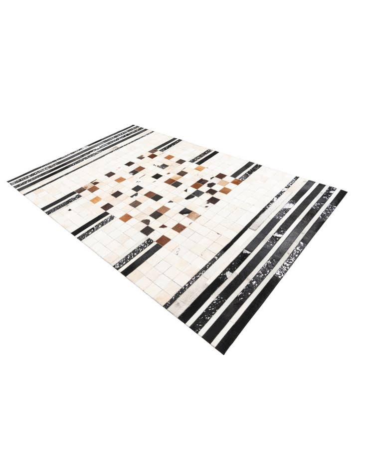 Detail image of  5' x 8' 1 Cowhide Leather Rug