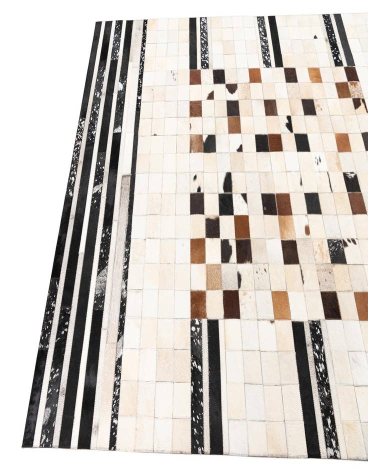 Detail image of  5' x 8' 1 Cowhide Leather Rug