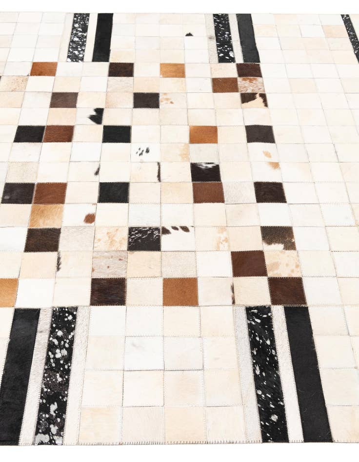 Detail image of  5' x 8' 1 Cowhide Leather Rug