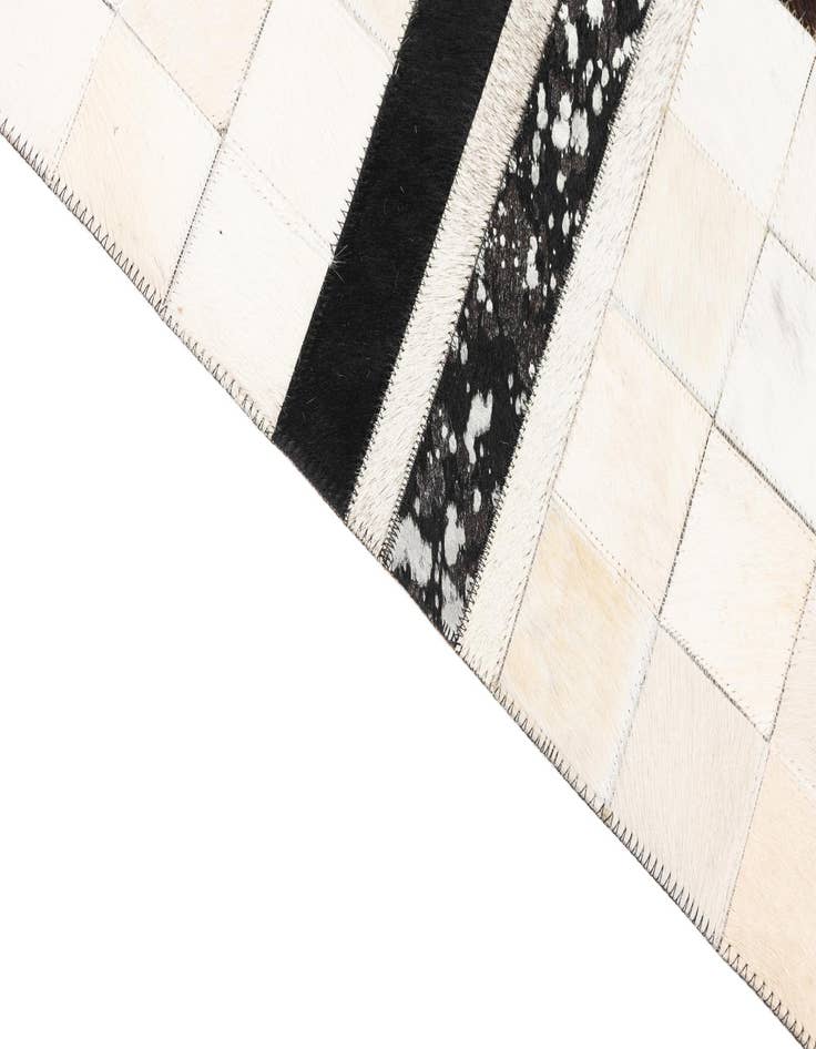 Detail image of  5' x 8' 1 Cowhide Leather Rug