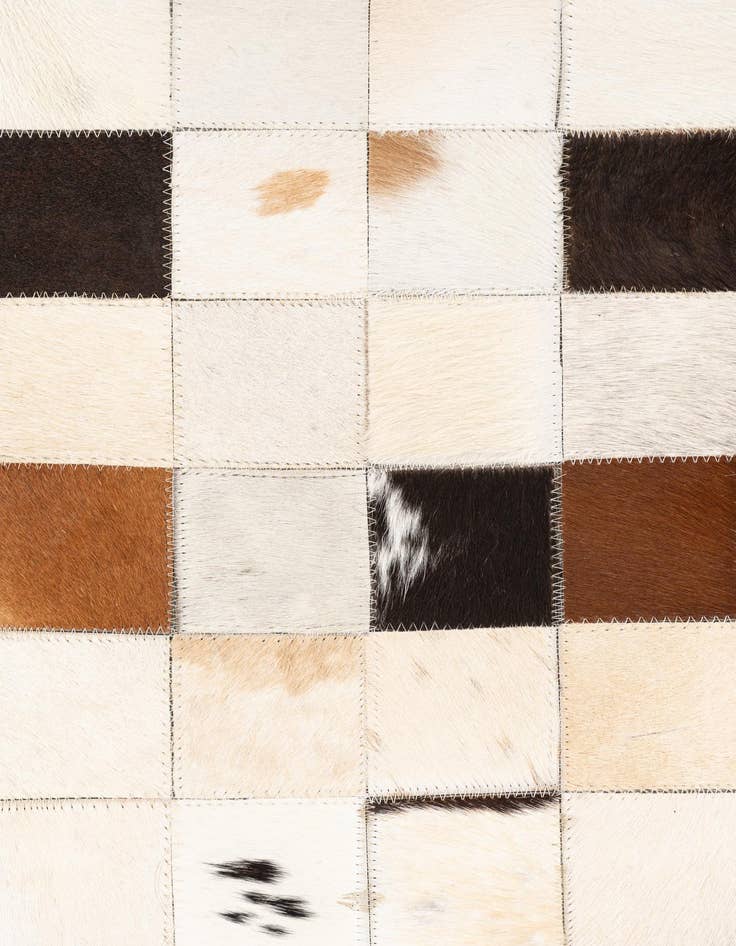 Detail image of  5' x 8' 1 Cowhide Leather Rug