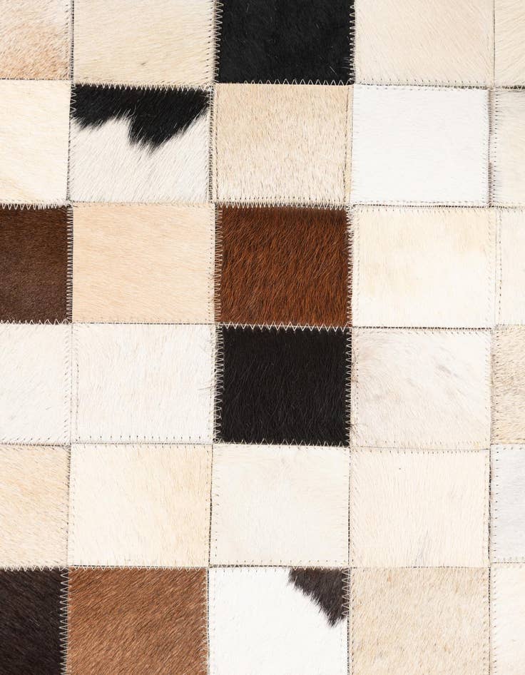 Detail image of  5' x 8' 1 Cowhide Leather Rug