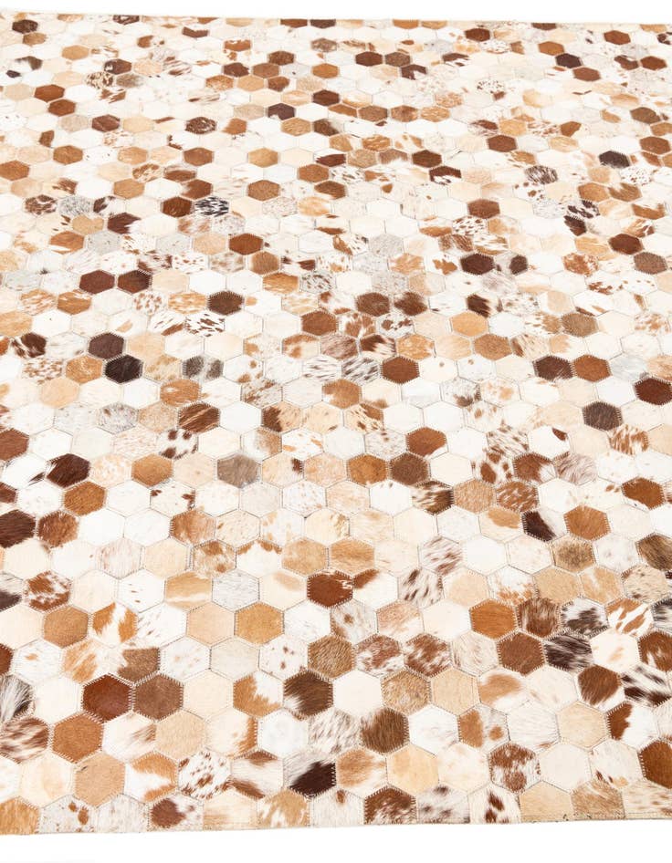 Detail image of  5' x 8' Cowhide Leather Rug