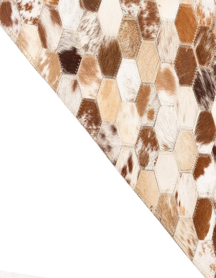 Detail image of  5' x 8' Cowhide Leather Rug