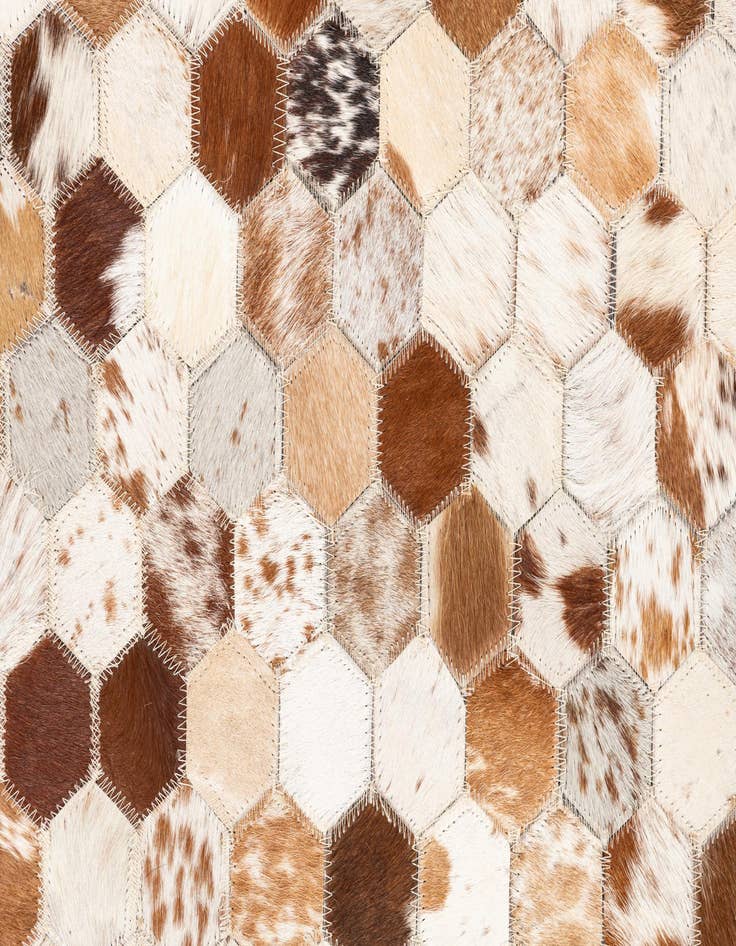 Detail image of  5' x 8' Cowhide Leather Rug