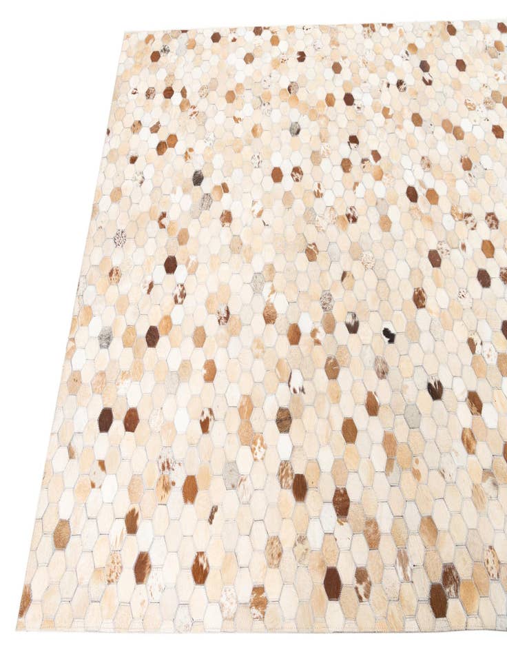 Detail image of  5' x 8' 1 Cowhide Leather Rug
