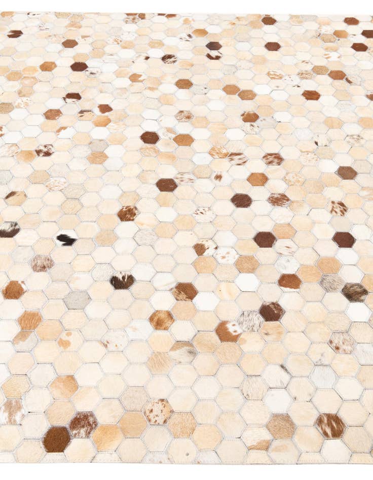 Detail image of  5' x 8' 1 Cowhide Leather Rug