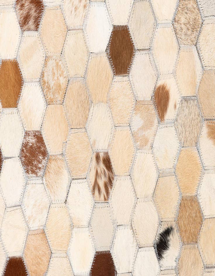 Detail image of  5' x 8' 1 Cowhide Leather Rug