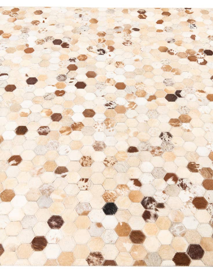 Detail image of  5' x 8' 1 Cowhide Leather Rug
