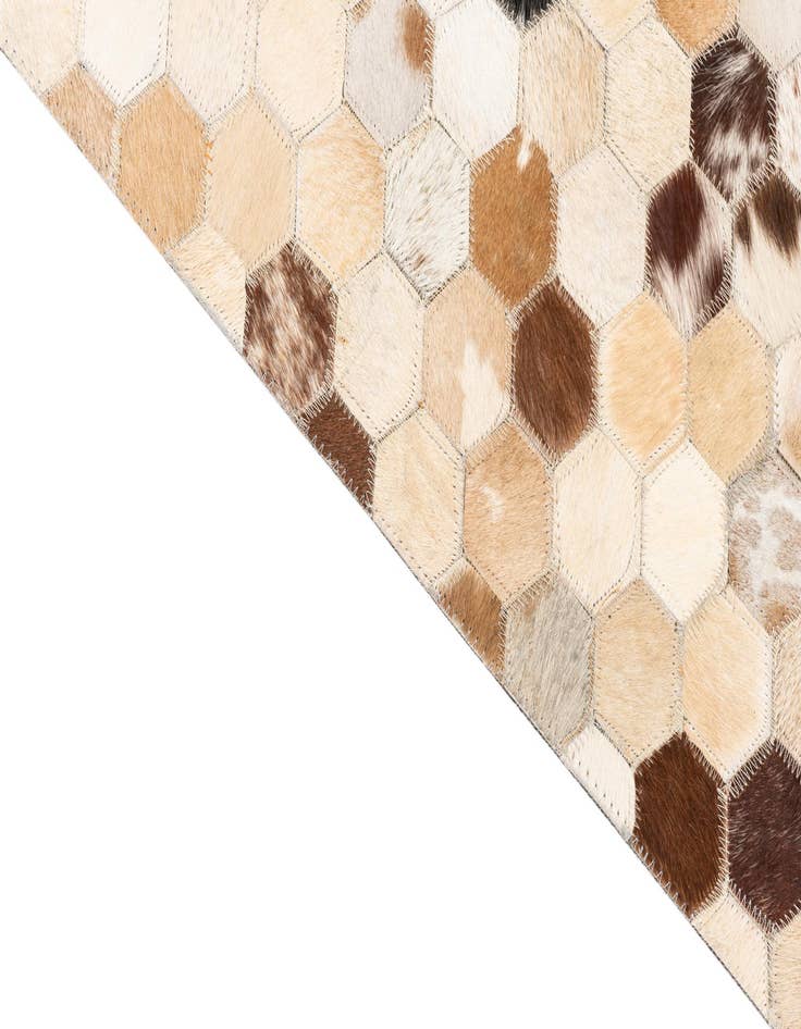 Detail image of  5' x 8' 1 Cowhide Leather Rug