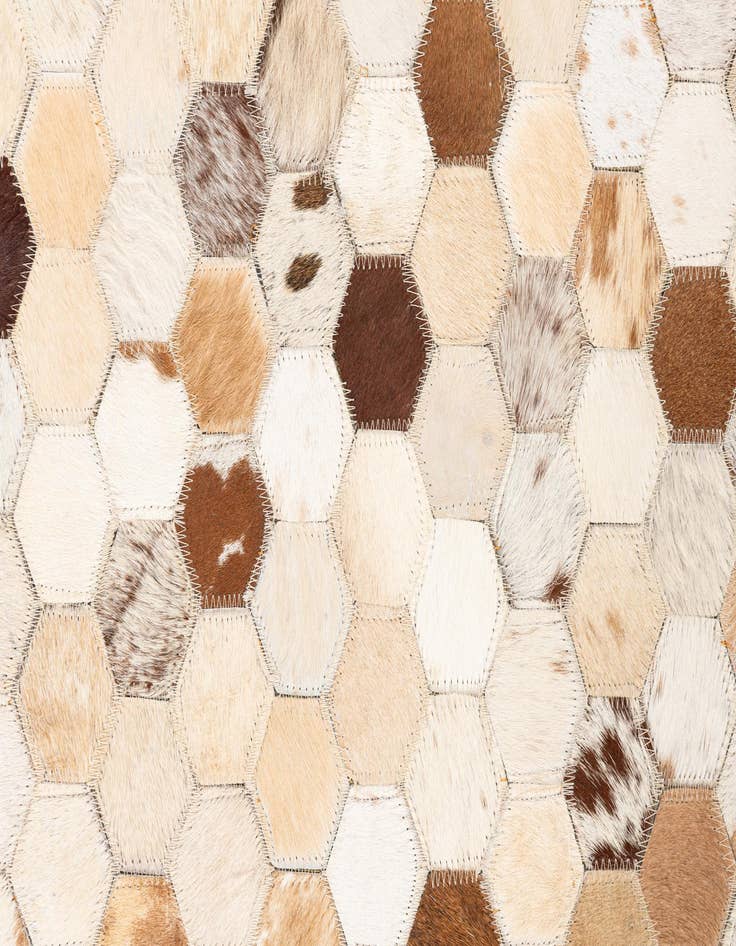Detail image of  5' x 8' 1 Cowhide Leather Rug
