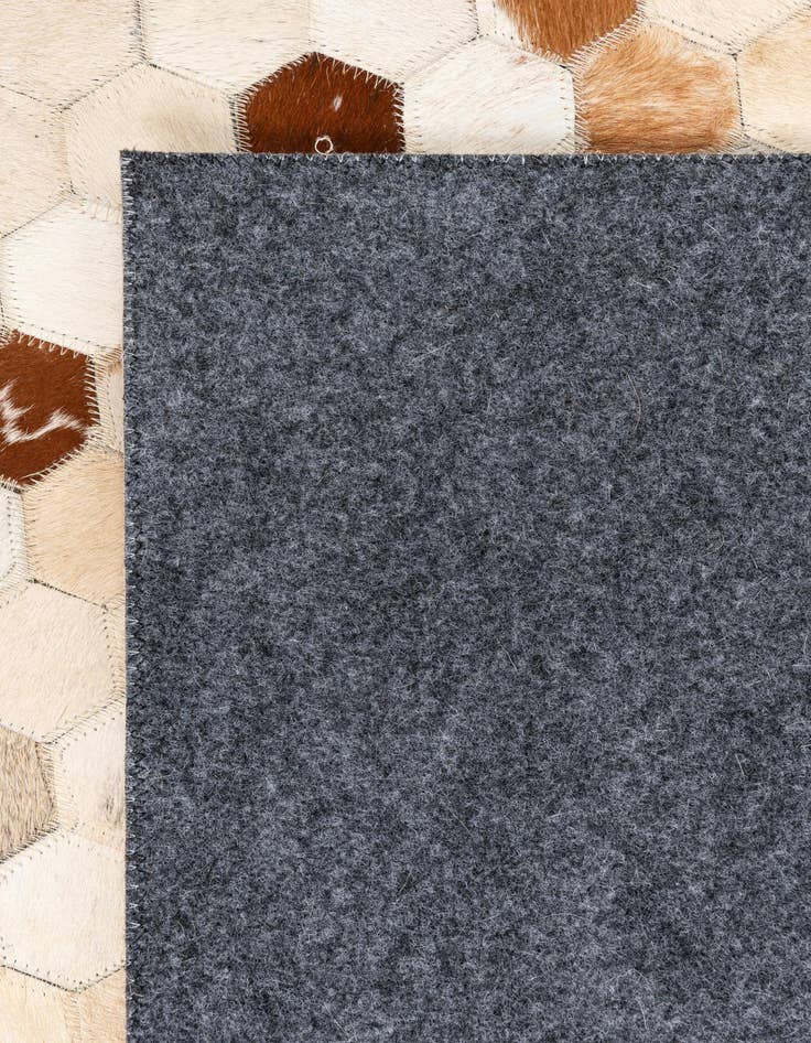 Detail image of  5' x 8' 1 Cowhide Leather Rug